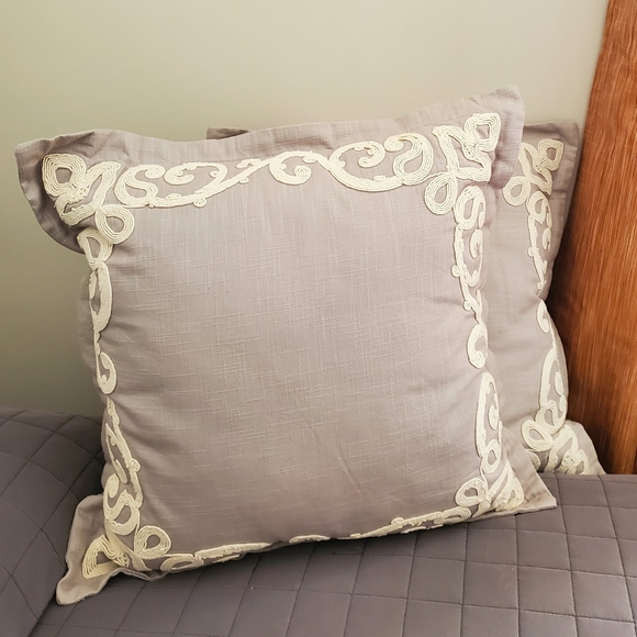 Pier 1 Other - Pier 1 Grey Accent Pillows Pier 1 Other - Pier 1 Grey Accent Pillows